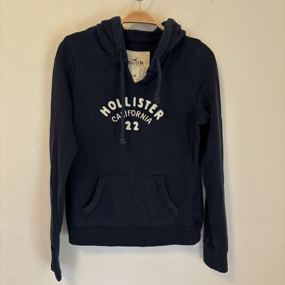 Hollister Navy Blue Hoodie - Picture 1 of 6